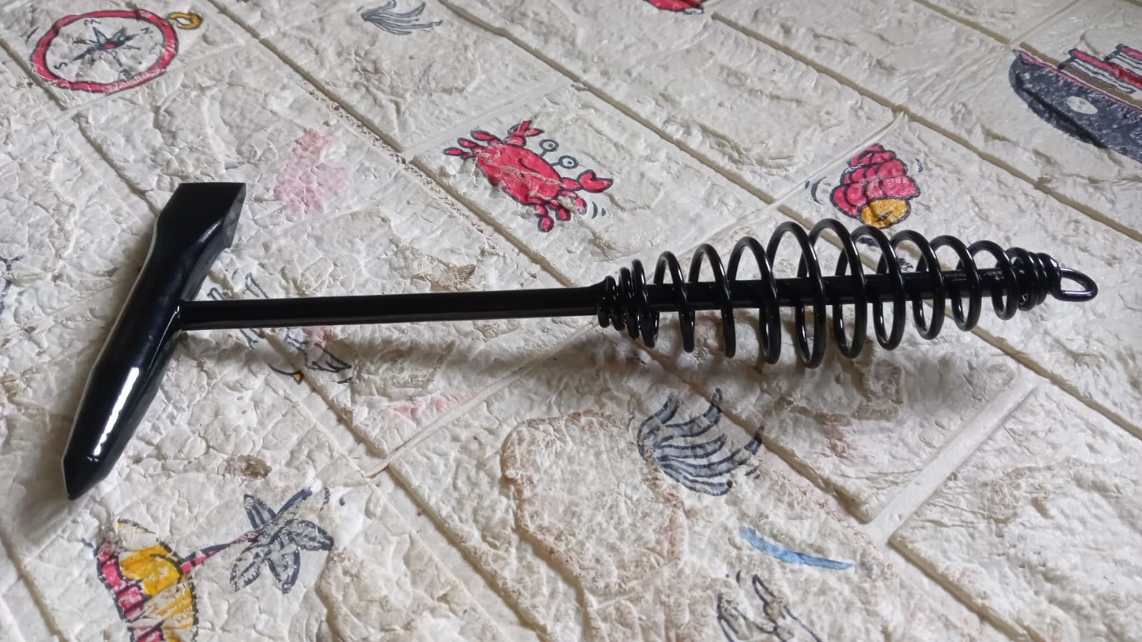 0482 Welding Slag Removal Tool  Chipping Hammer with Coil Spring Handle, Mufti Functional for Cleaning Removing Slag Industrial Weld Slag Spatter Removal Tool Welding Hammer, for Machinery Electrician (1 Pc ) 0482 Welding Slag Removal Tool  Chipping Hammer with Coil Spring Handle, Mufti Functional for Cleaning Removing Slag Industrial Weld Slag Spatter Removal Tool Welding Hammer, for Machinery Electrician (1 Pc )